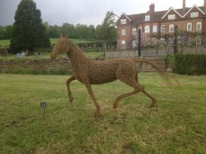 Willow animal horse sculpture